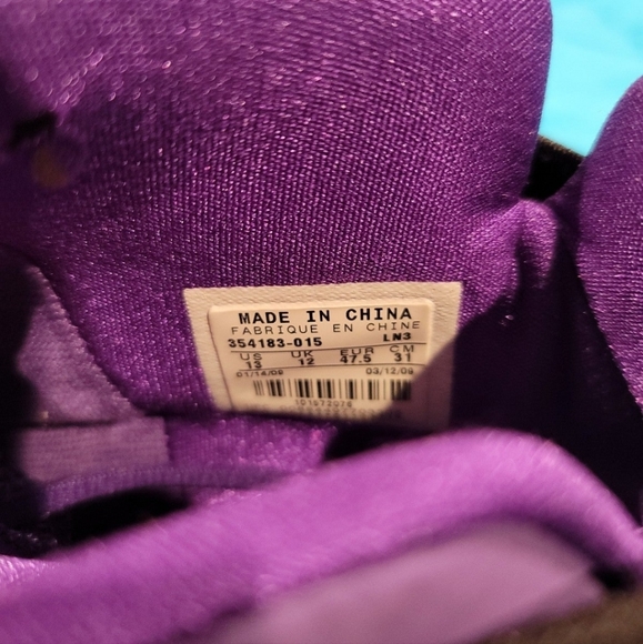 Nike Purple White Zip ups shoes sneakers size 13 - Picture 6 of 6